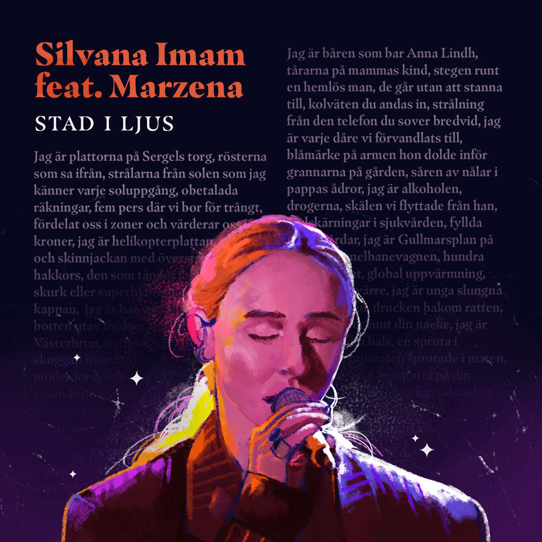 Illustration av Silvana Imam av Frida Hagman