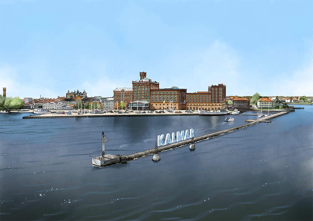 Illustration av Kalmar länsmuseum av Frida Hagman
